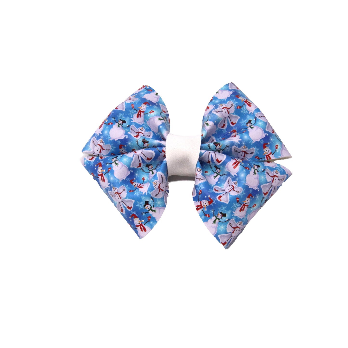 Snowangels Fluffy Petal Pinch Bow 4"