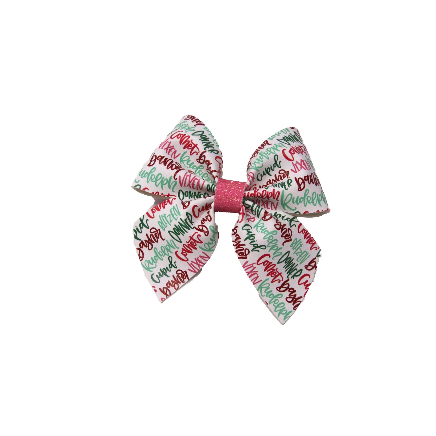 Reindeer Names Ladylike Bow 3.75"