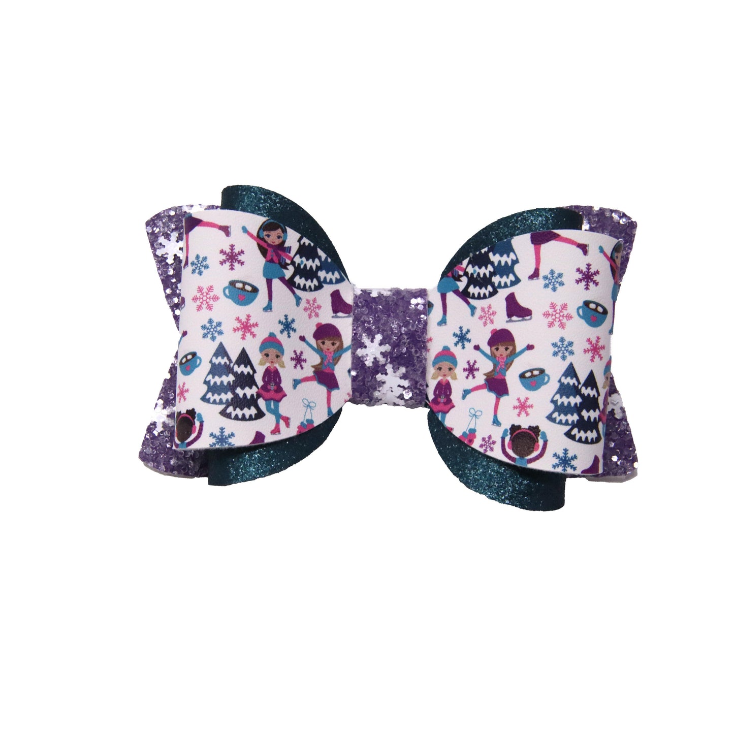 3.5 inch Ice Skaters Dressed-up Chloe Bow