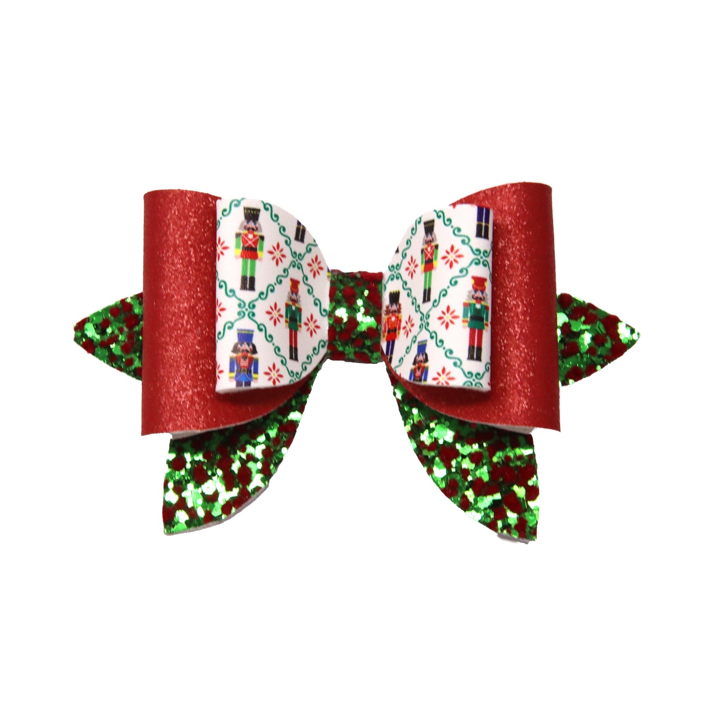 4.5 inch Nutcracker Double Harlow Bow