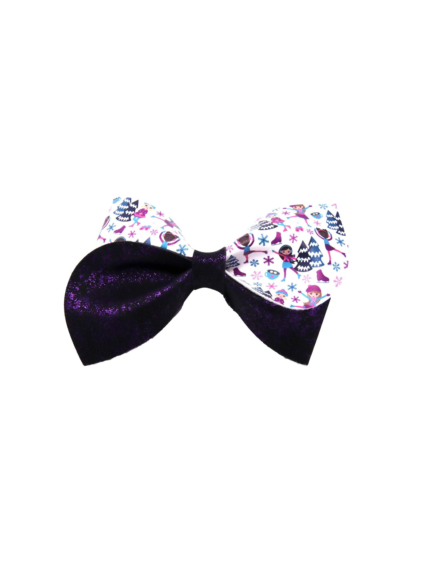 Ice Skaters Curvy Loop de Lou Bow 5"