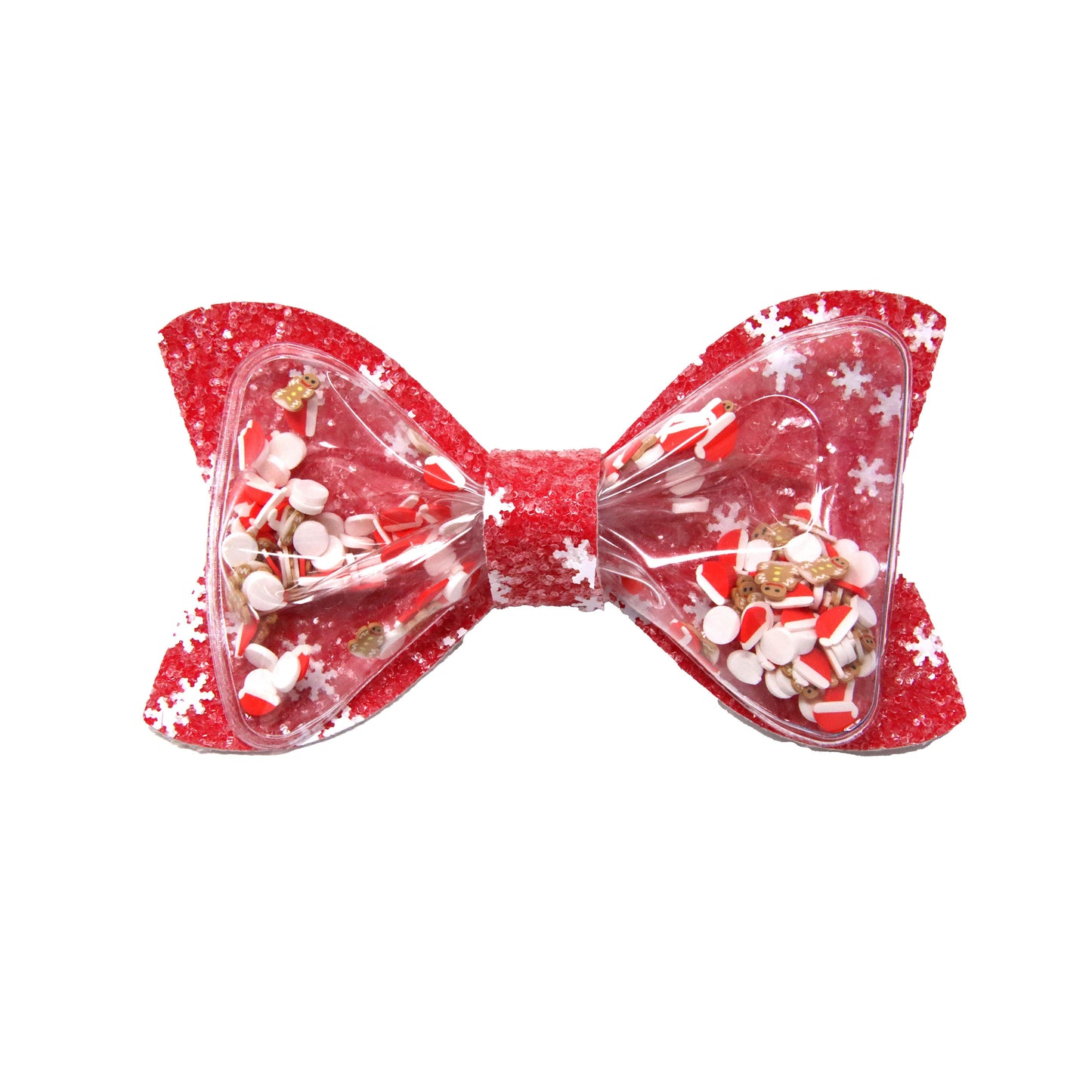 4.5 inch Santa's Milk & Cookies Shaker Chloe Bow