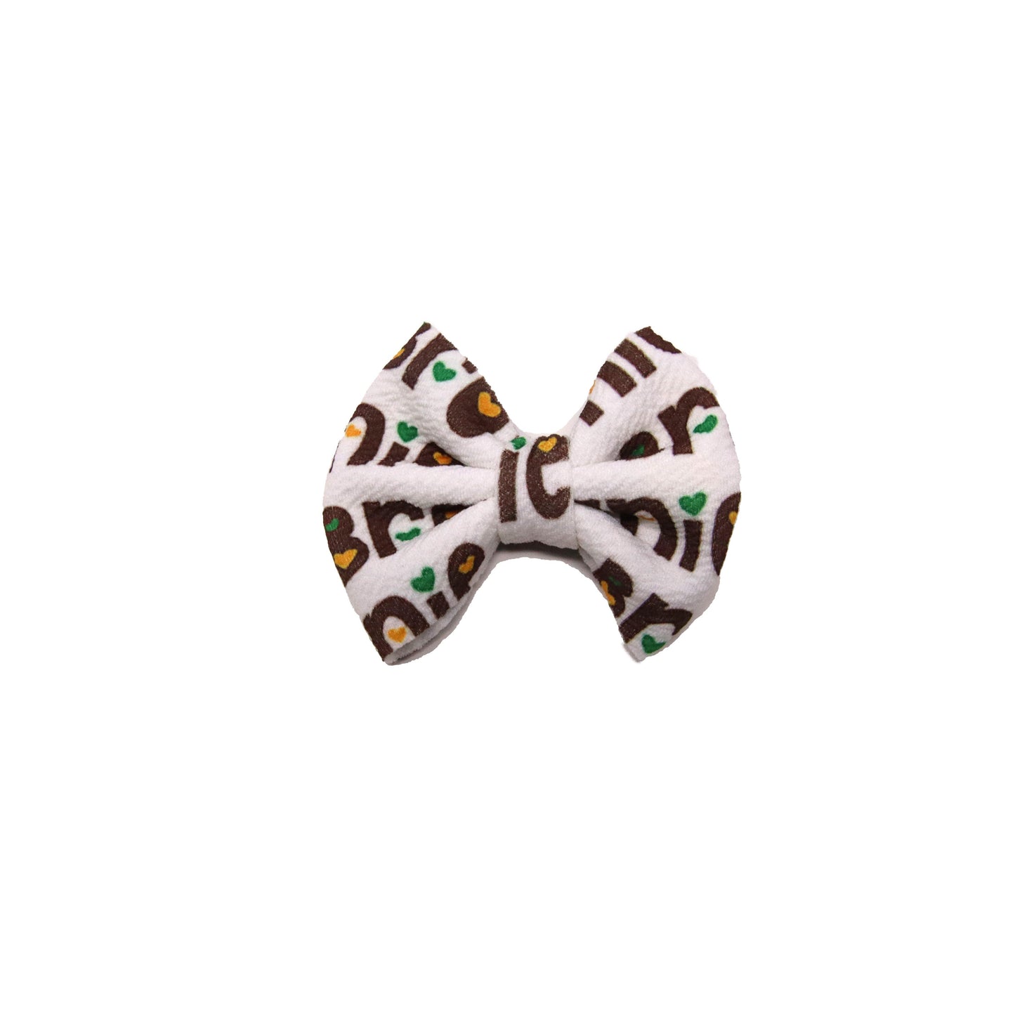 Brownie Fabric Bow 3"