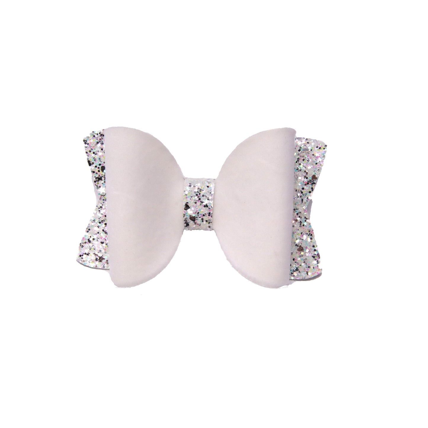 4.5 inch White Minkie Chloe Bow