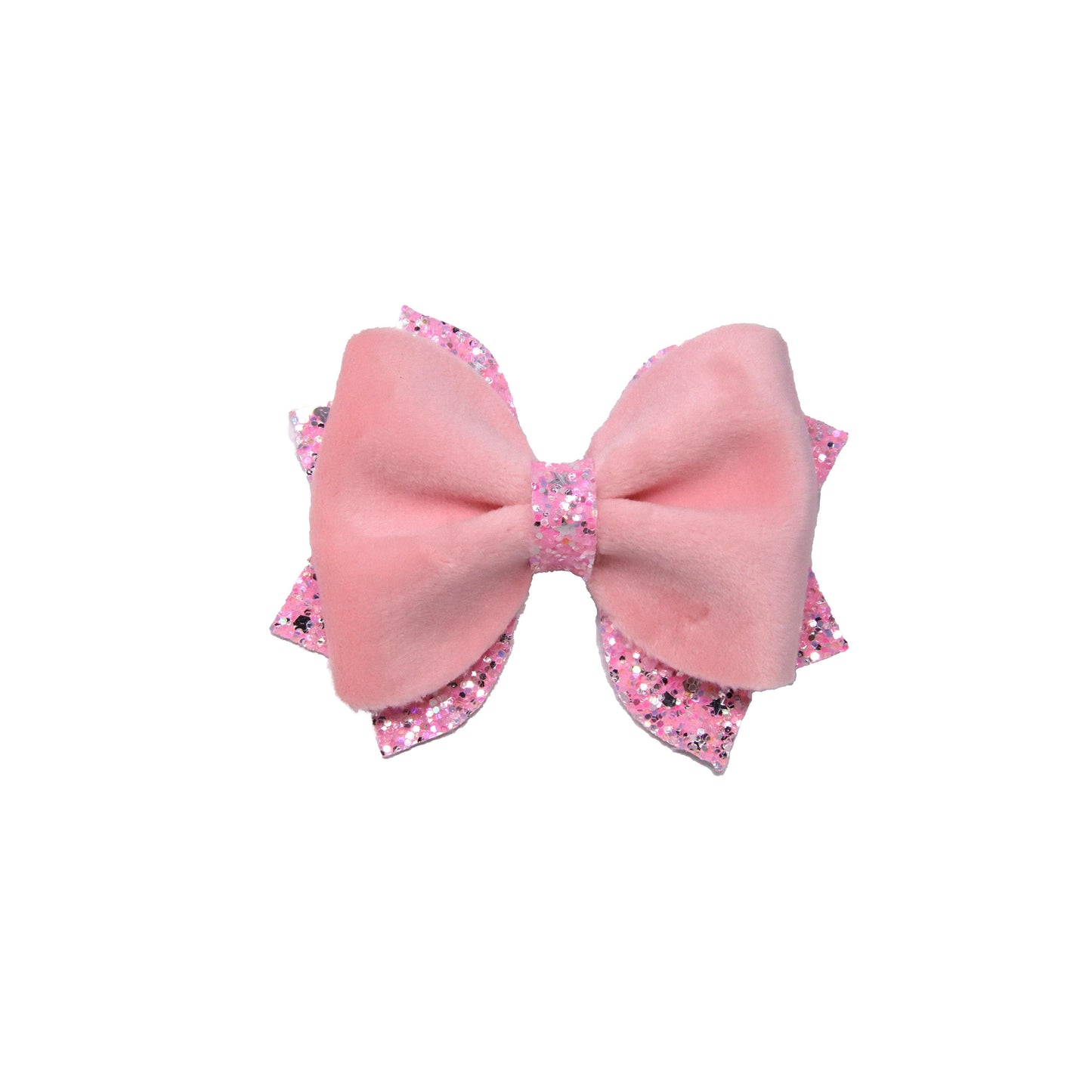 3.5 inch Pale Pink Minkie Phoebe Bow