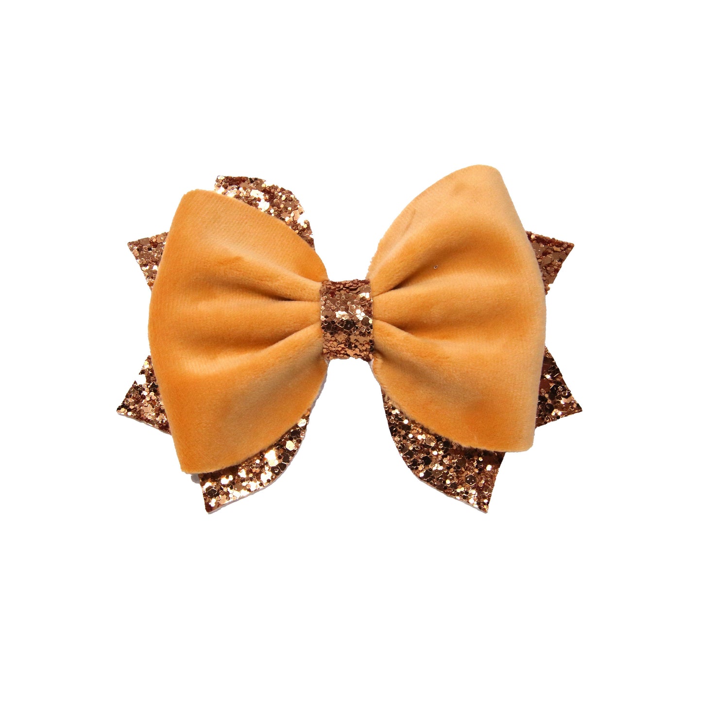 5 inch Gold Minkie Phoebe Bow