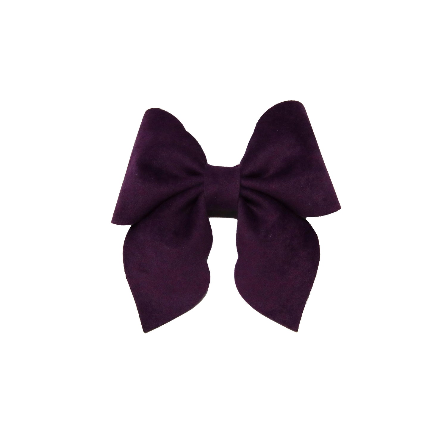 3.5 inch Deep Purple Scalloped Siren Bow