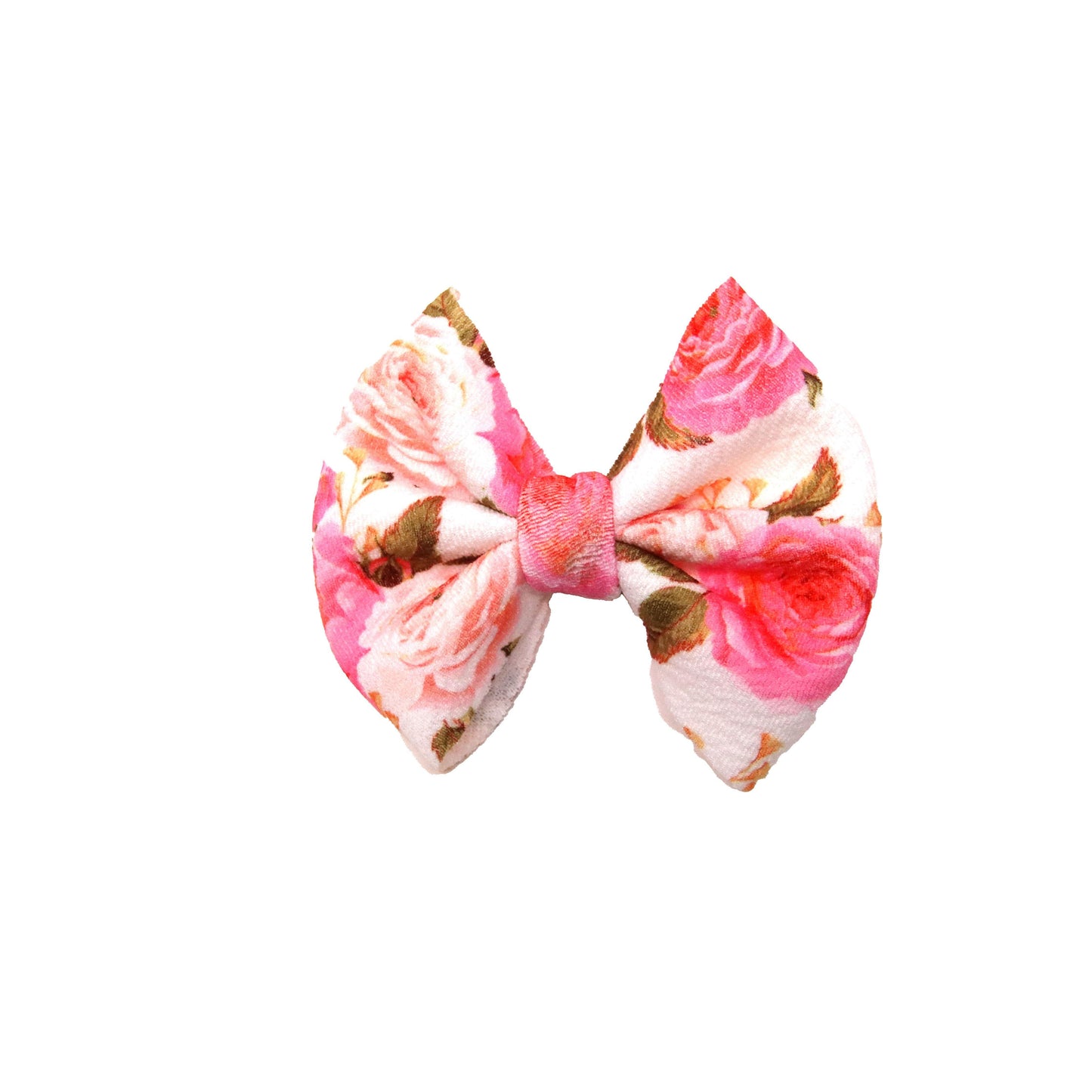 Peony Fabric Bow 3"