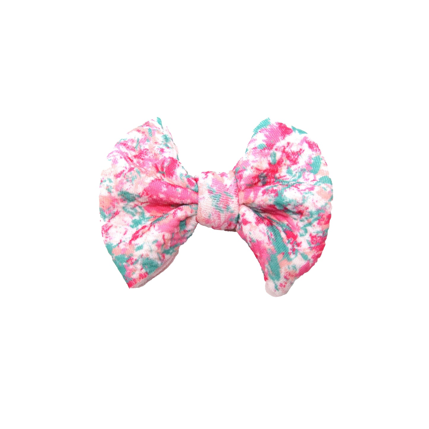 3 inch Valentine Splatter Fabric Bow