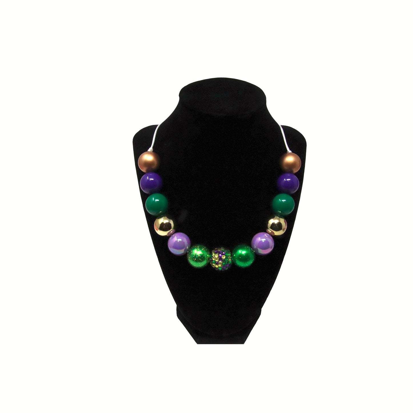 Mardi Gras Colors Necklace