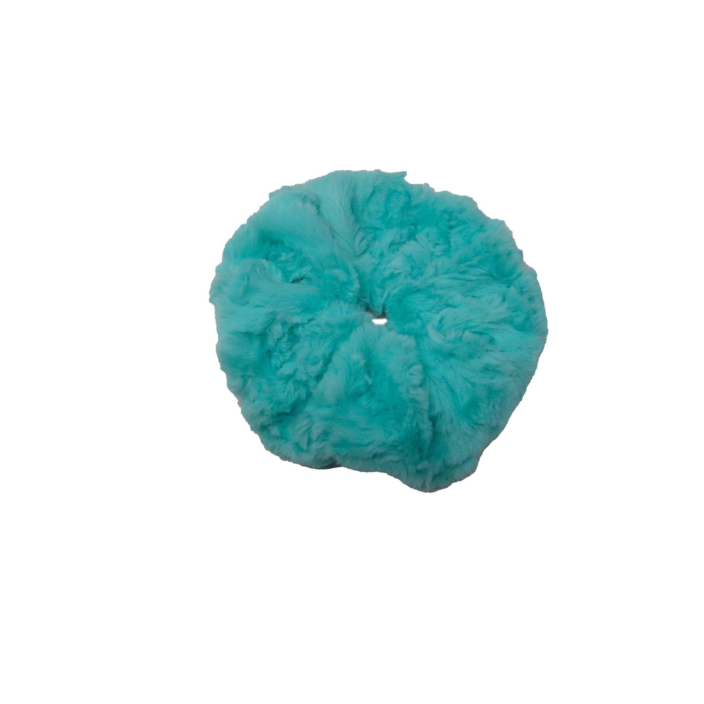 Teal Jumbo Minkie Scrunchie