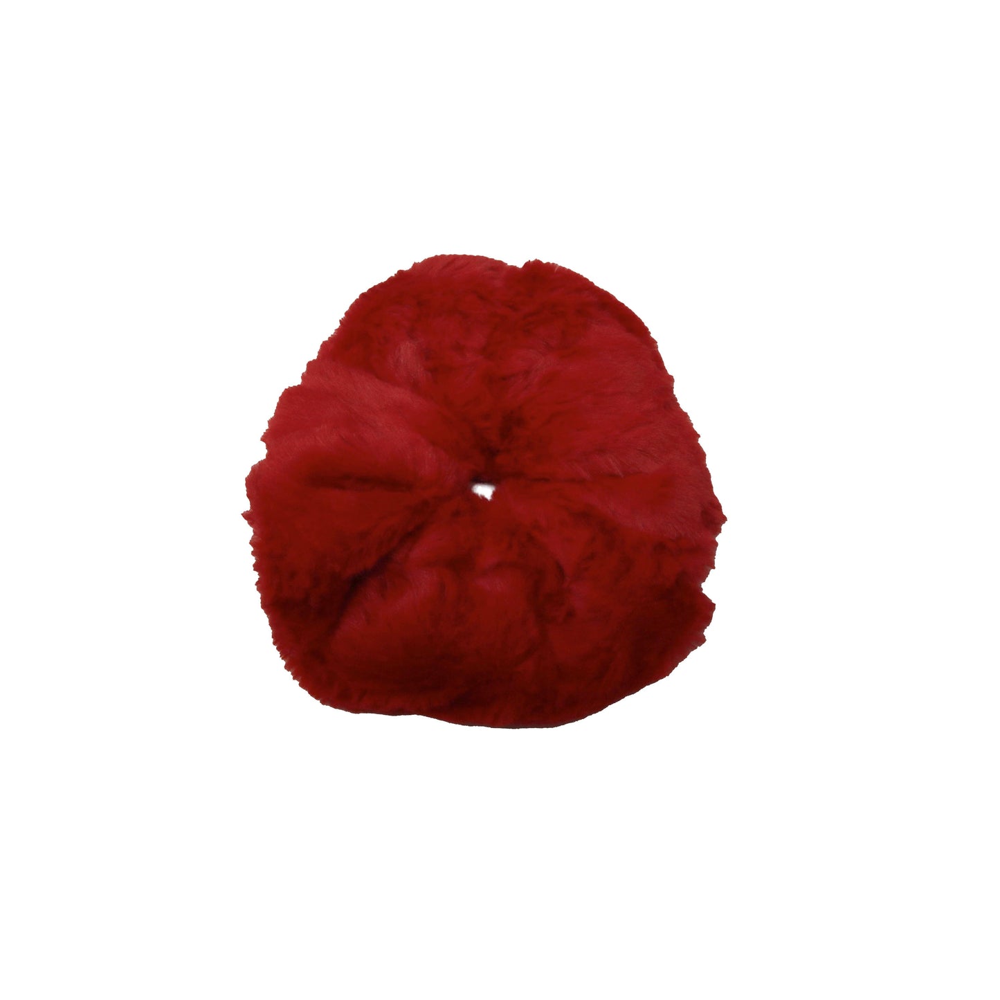 Red Jumbo Minkie Scrunchie