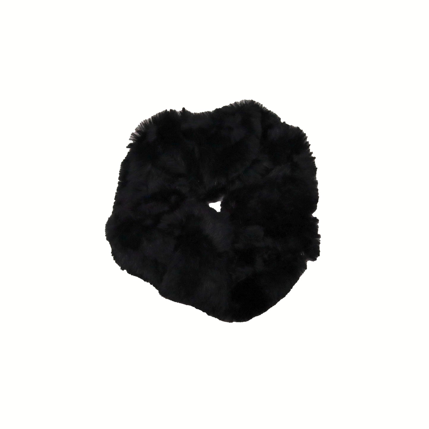 Black Jumbo Minkie Scrunchie
