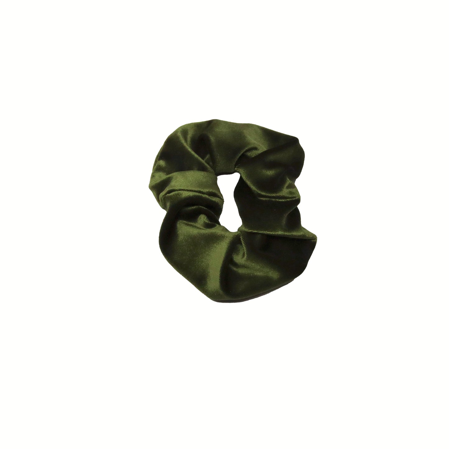 Olive Large Velvet Scrunchie