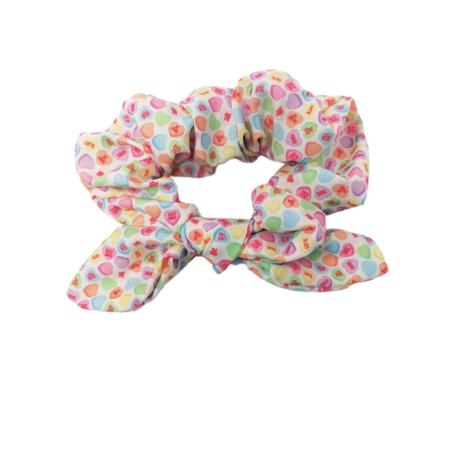 Medium Conversation Hearts Valentine's Scrunchie
