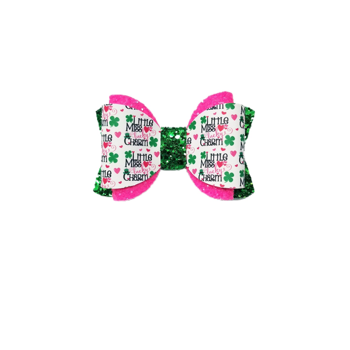 Little Miss Lucky Charm Dressed-up Chloe Bow 3.5"