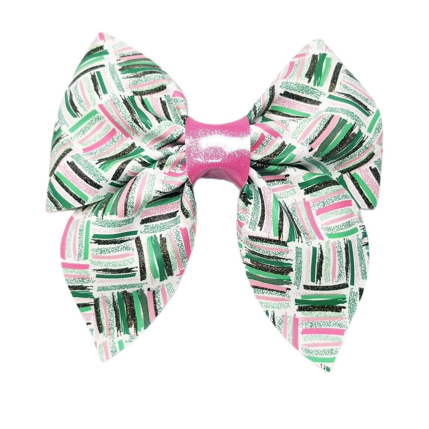 Leprechaun Brushstrokes Sailor Bow 5"