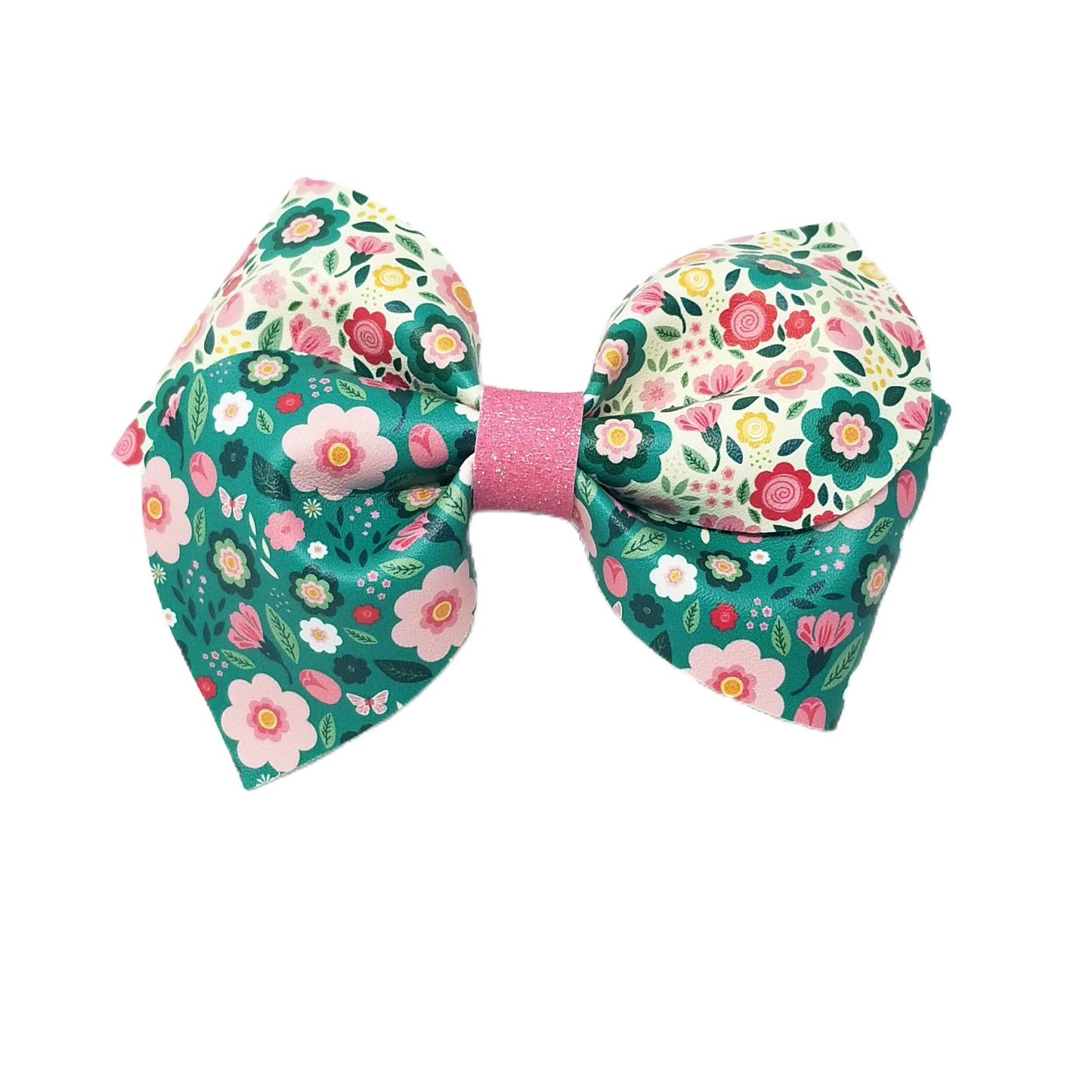 St. Pat Floral Curvy Loop de Lou Bow 4.5"