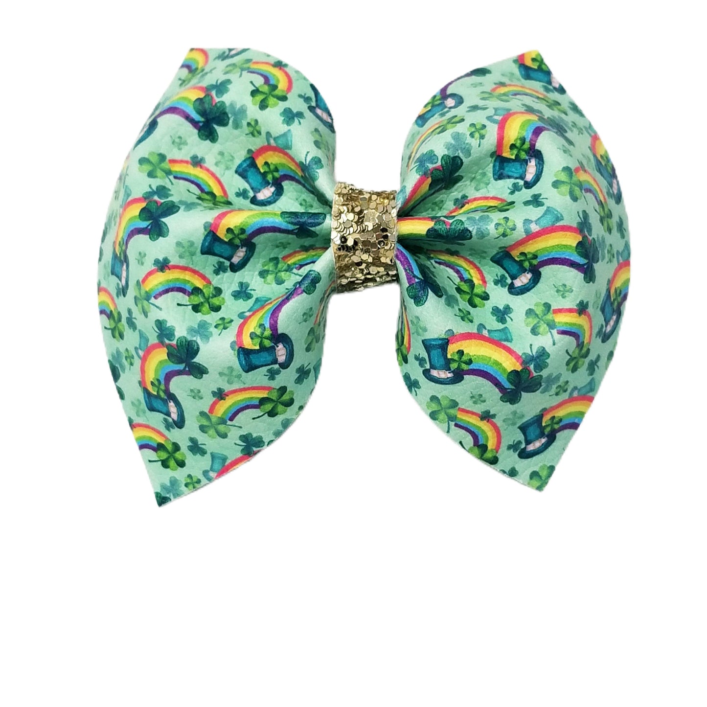 End of the Rainbow Pinch Bow 4"