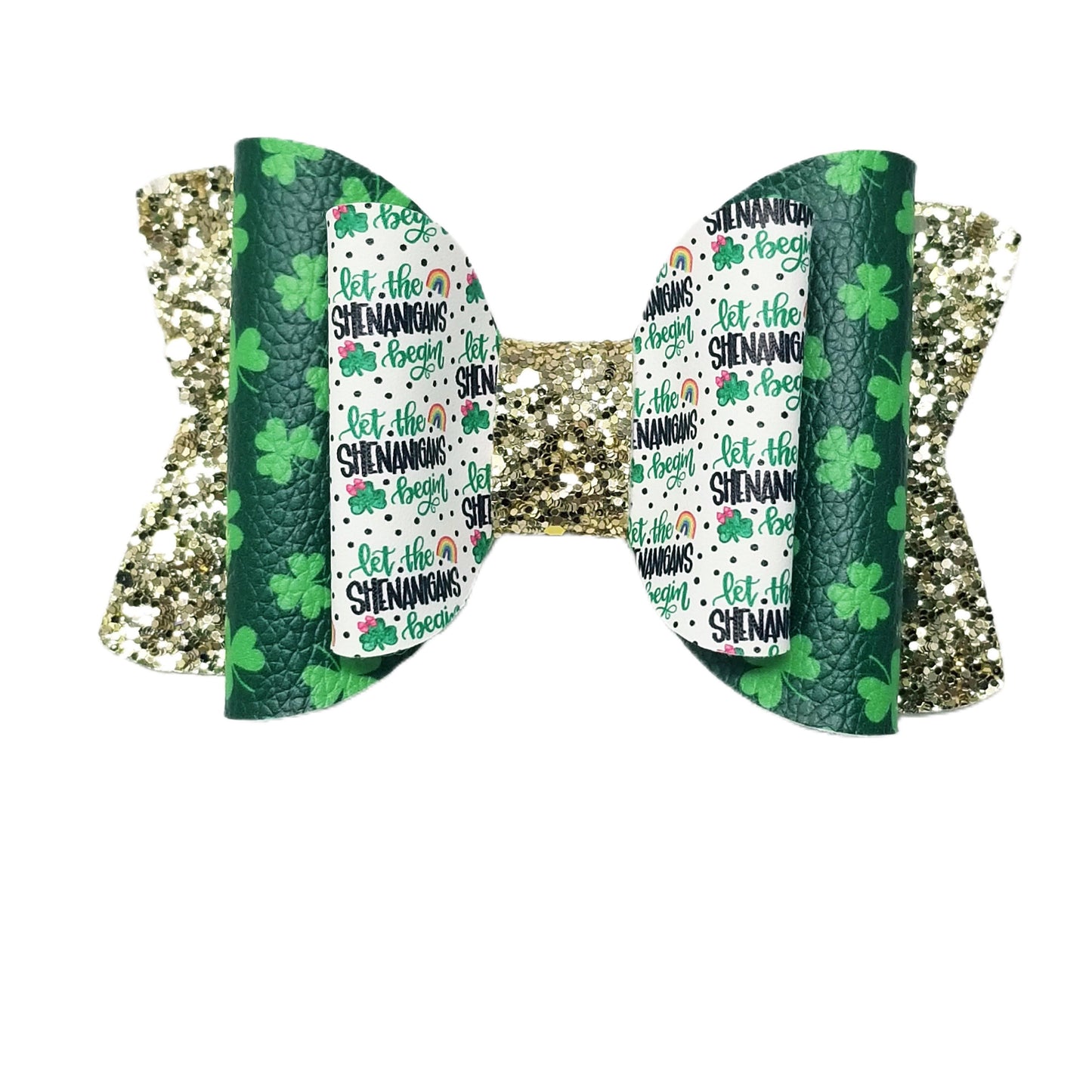 Let the Shenanigans Begin Double Chloe Bow 4.5"