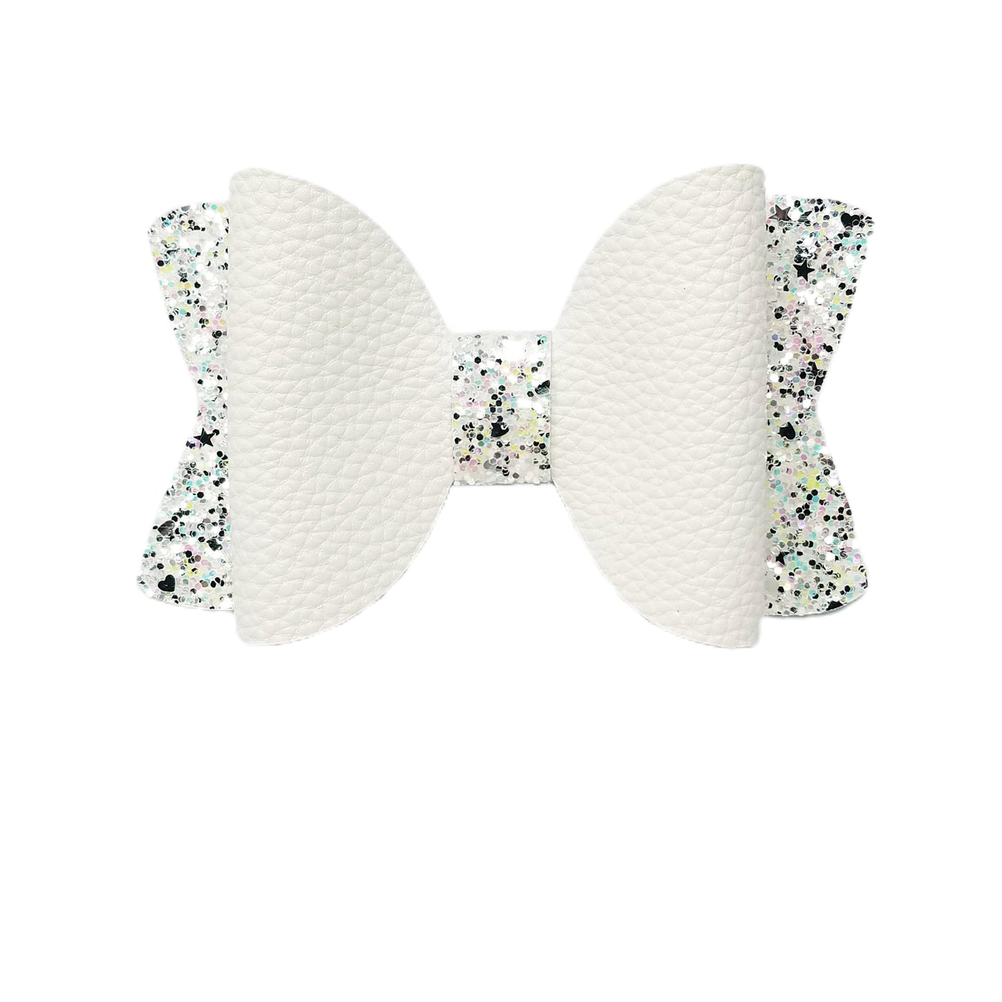 4.5 inch White Chloe Bow
