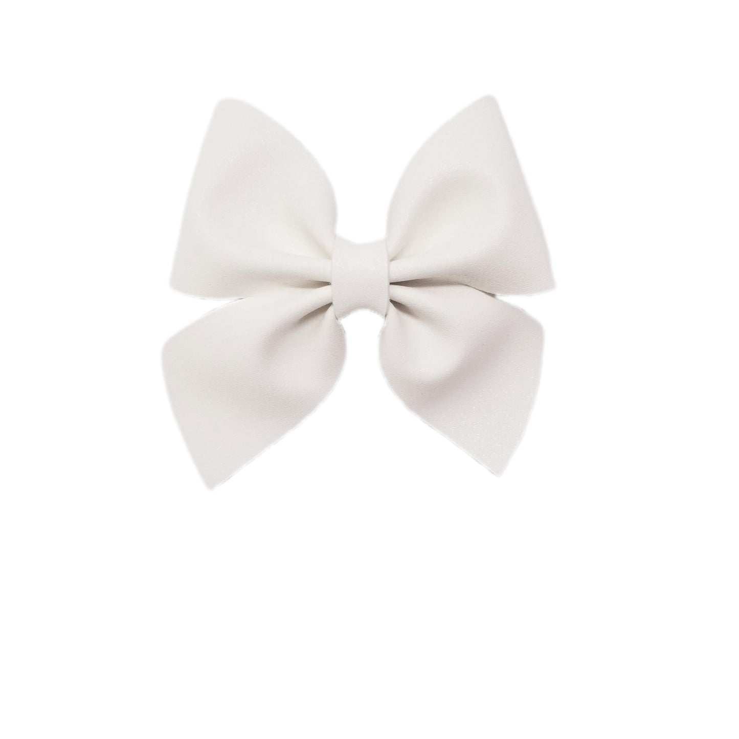 White Ladylike Bow 3.75"