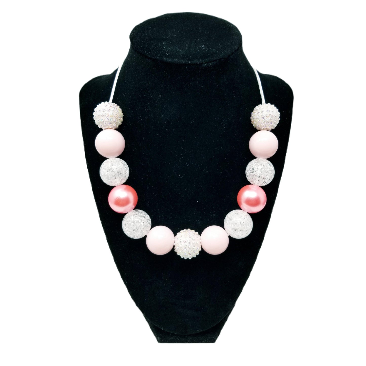 Glitter & Lace Bubblegum Necklace