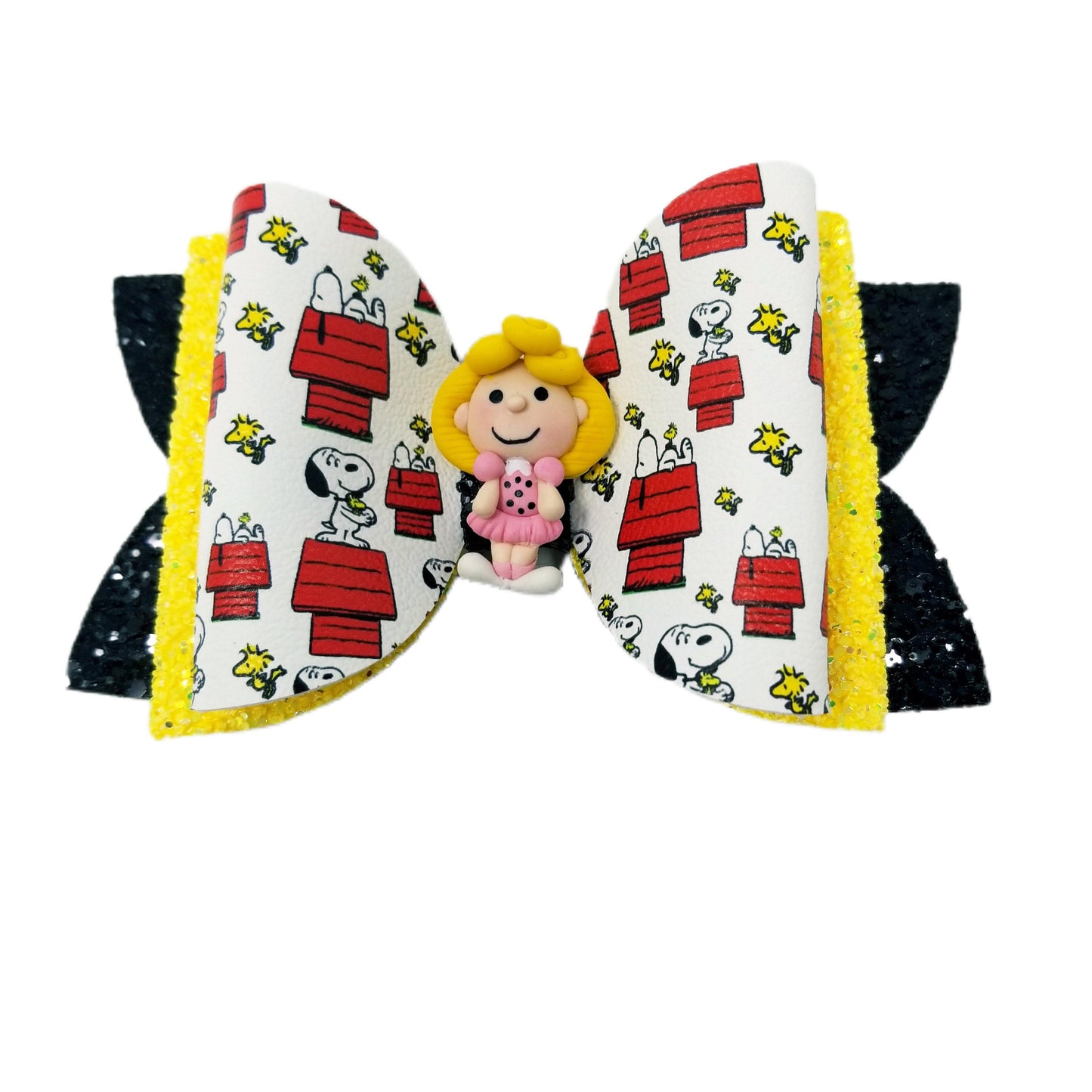 5 inch Beagle & Bird Double Diva Bow with Sally Clay