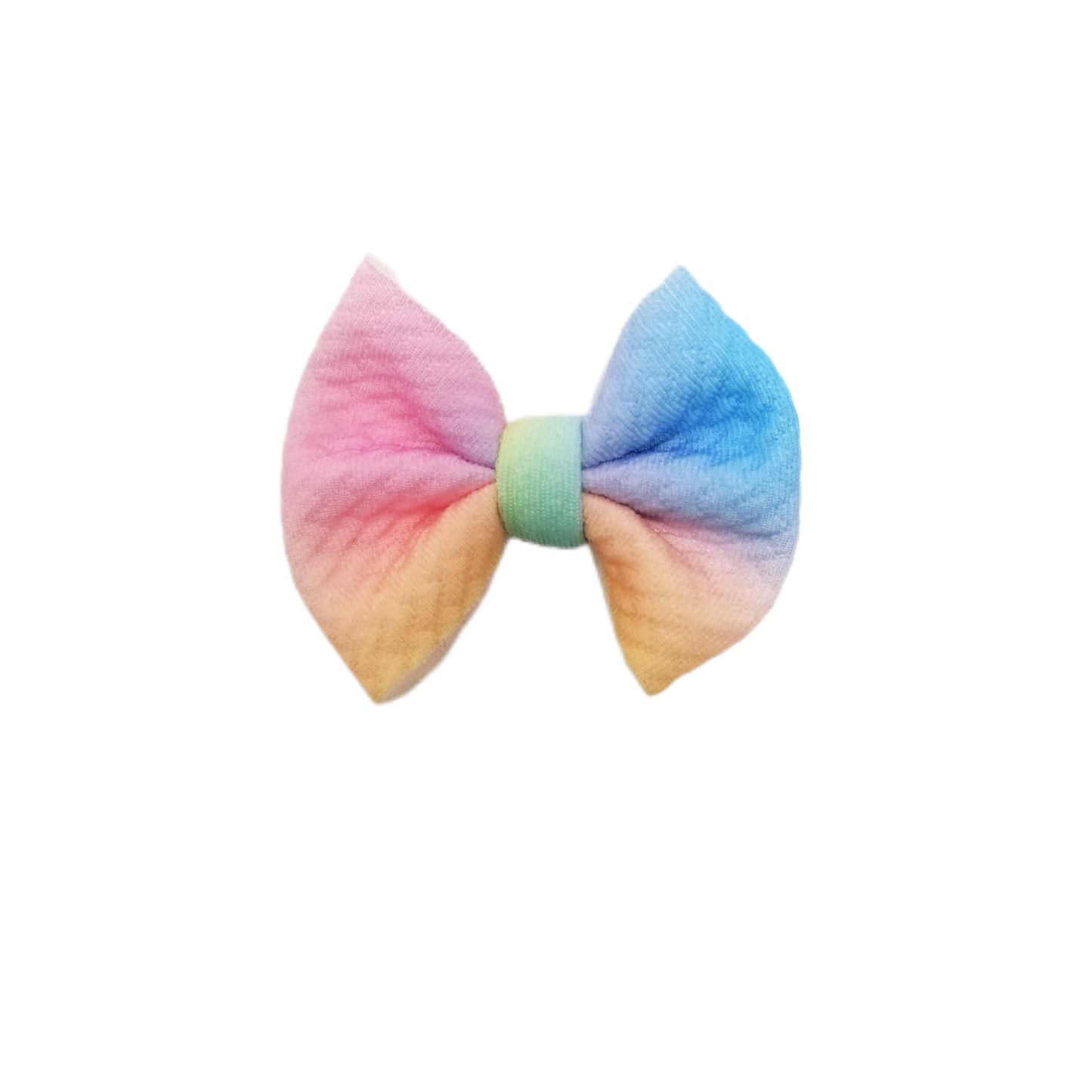 Pastel Color Melt Fabric Bow 2" (pair)