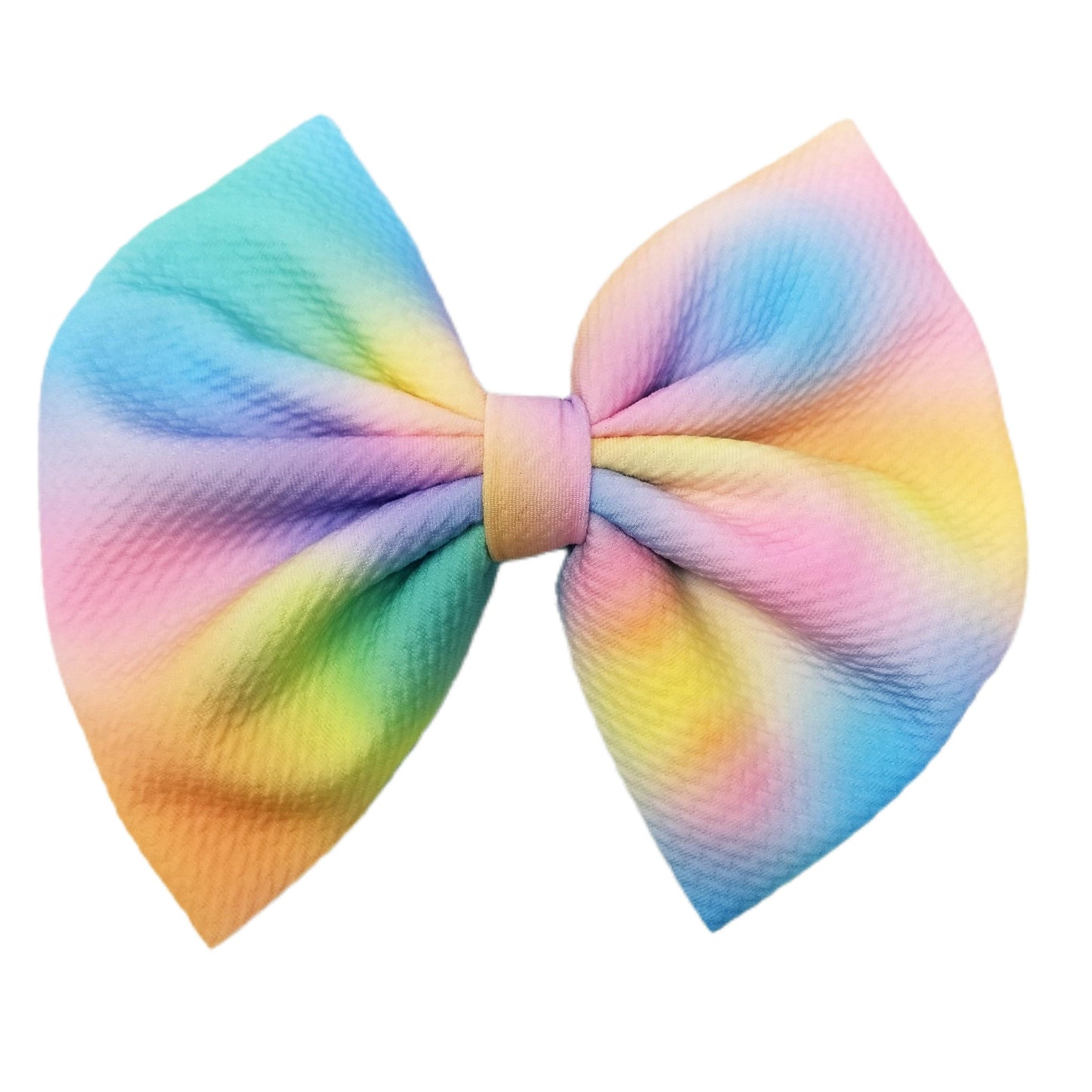 Pastel Color Melt Fabric Bow 7"