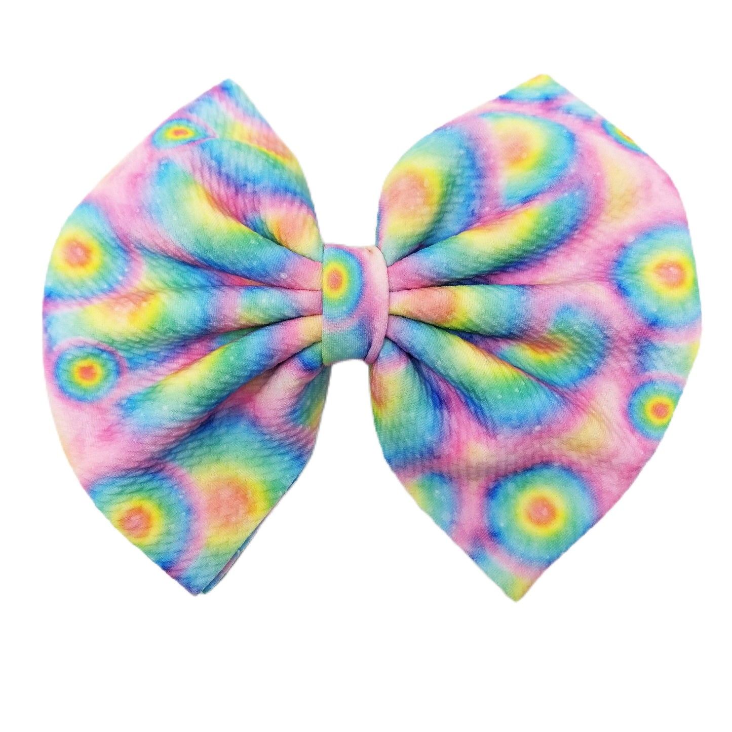 7 inch Tie Dye Fabric Bow