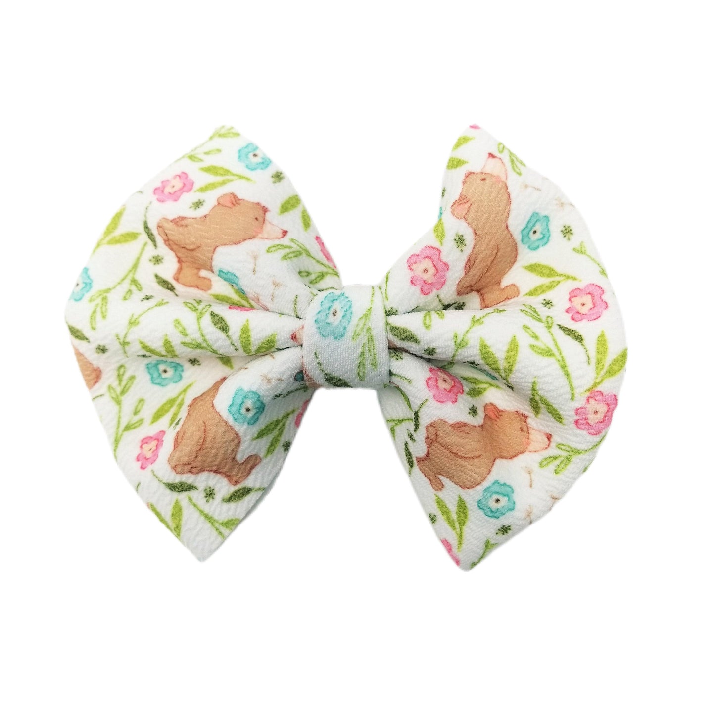 Bear Necessities Fabric Bow 5"