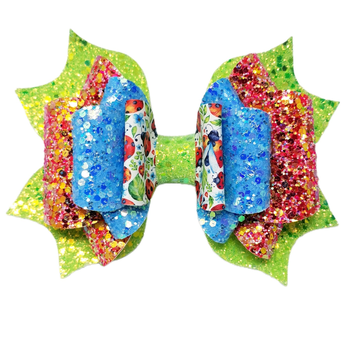 5.5 inch Ladybugs Double Franchi Elegant Bow