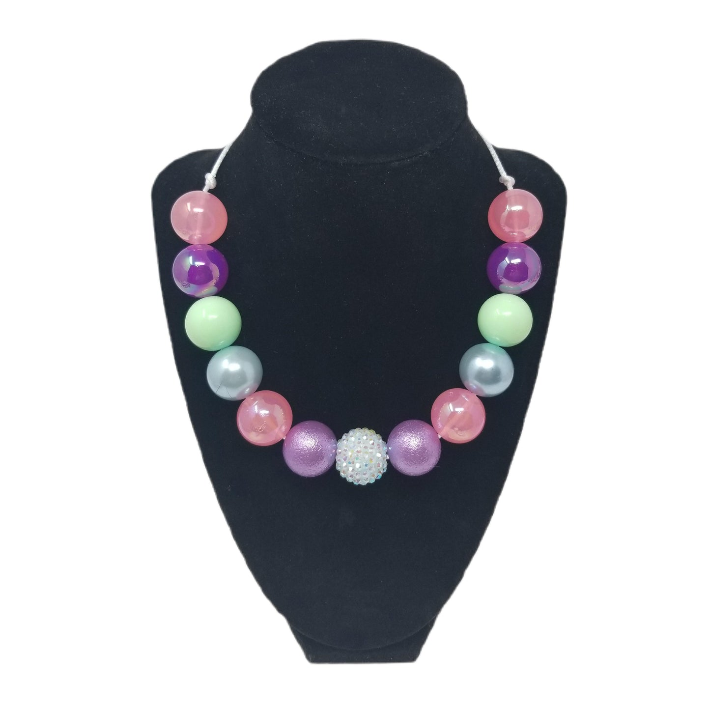 Color Melt Spring Bubblegum Necklace