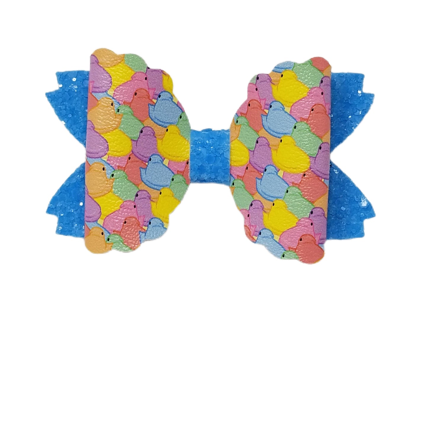 Chirps Scalloped Daisy Bow 4"