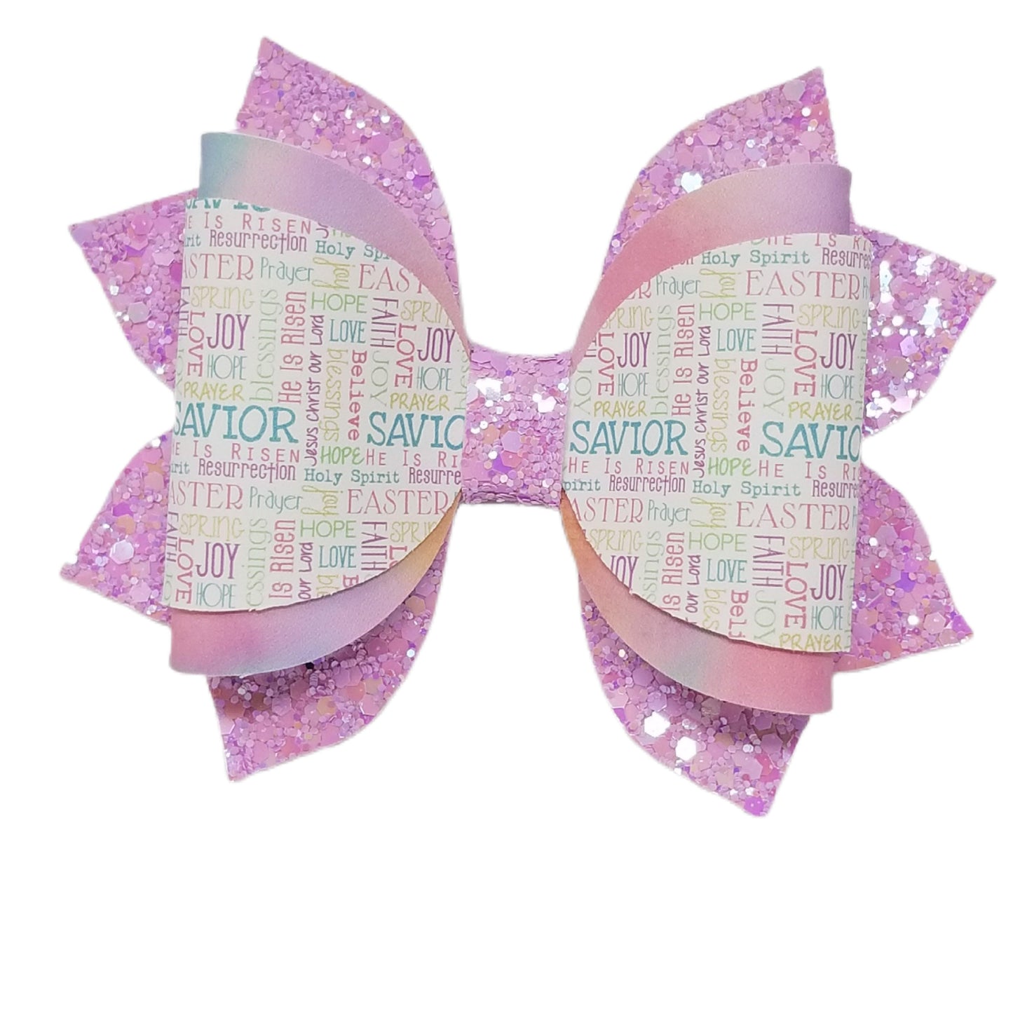 He Is Risen Dressed-up Elegant Bow 5"