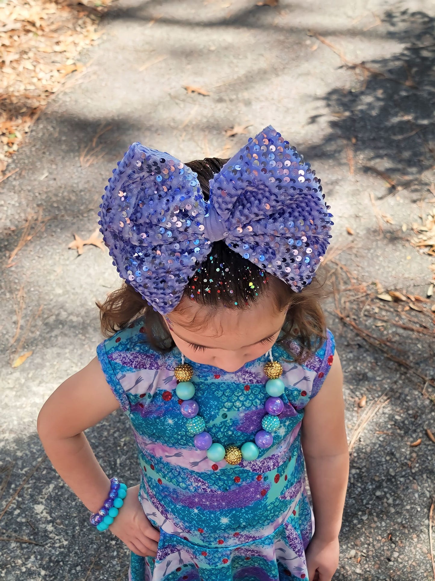 Alexite Sequin Fabric Bow