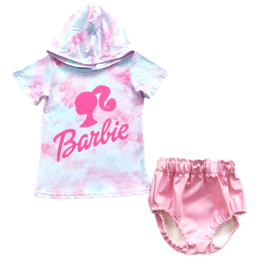 Hooded Barbie Bummie Set
