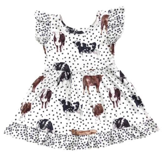 Dotted Cow Dress