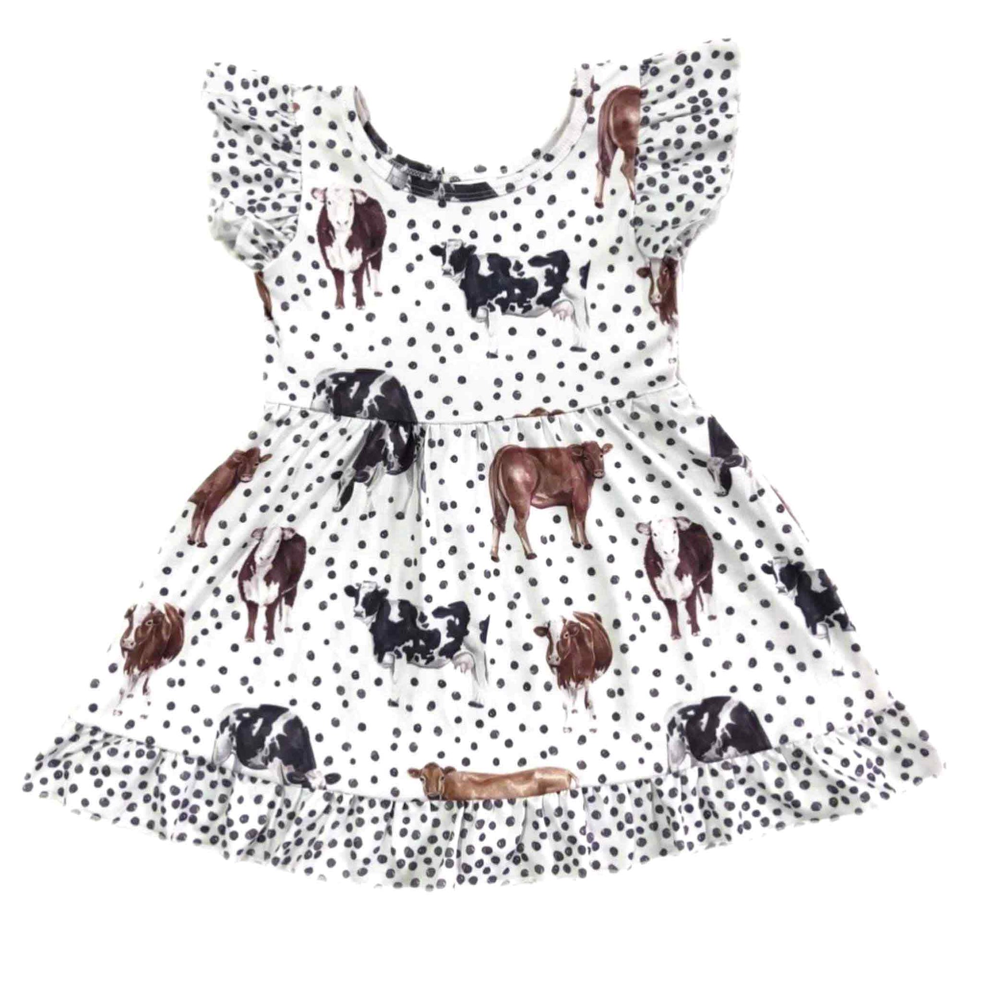 Dotted Cow Dress