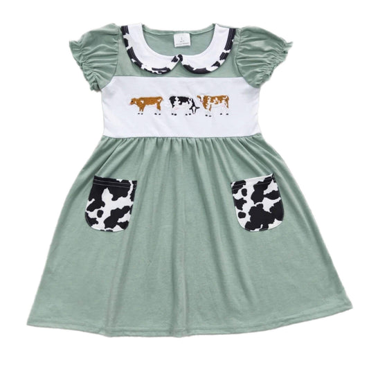 Three Cows Sage Dress