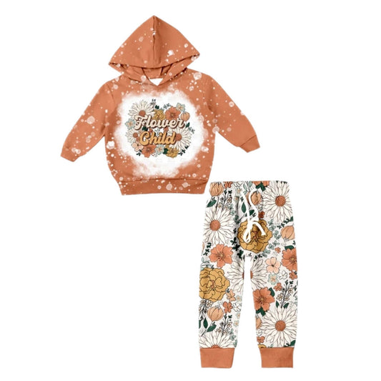 Flower Child Hooded Pants Set