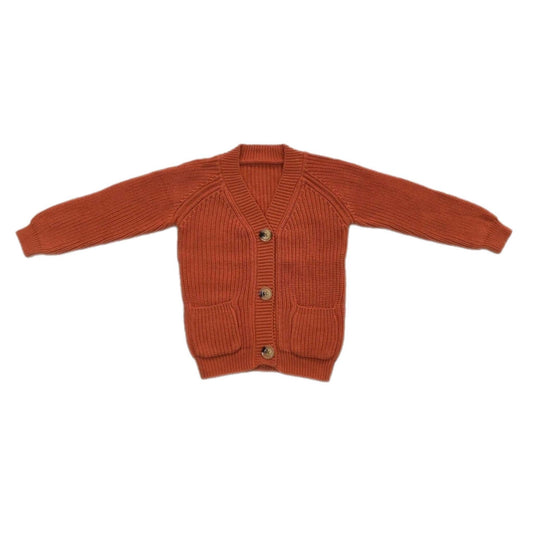 Rust Button-up Sweater