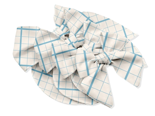 Graph Paper Fabric Bow