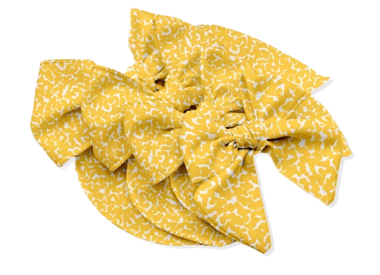Yellow Composition Notebook Fabric Bow