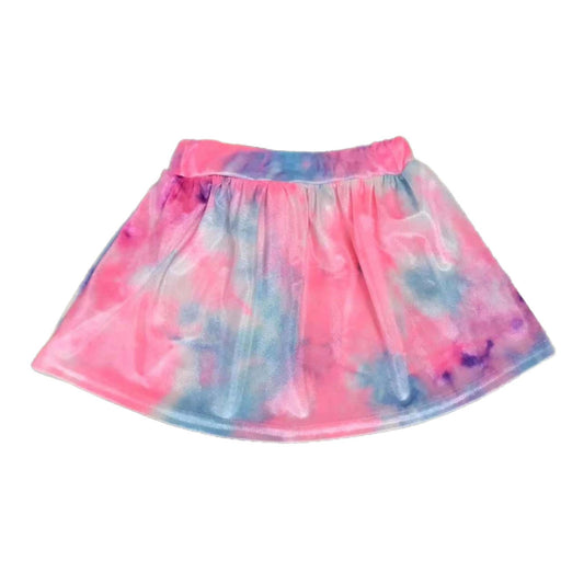 Pink & Blue Tie-dye Skirt