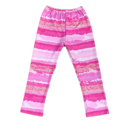 Pink Tie-dye Bell-bottom Pants