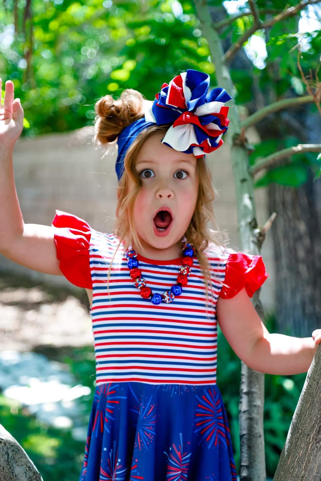 Fireworks Twirl Dress by Just For Littles