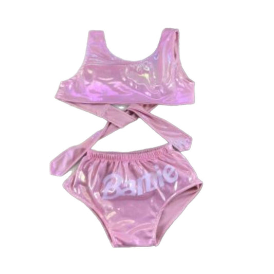 Pink Doll Shimmer Two-piece Swimsuit
