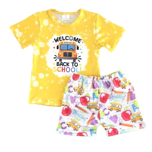 Welcome Back to School Shorts Set